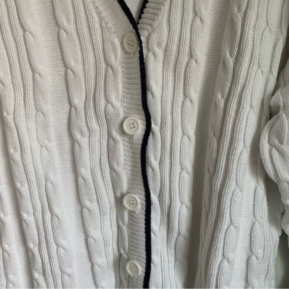 Northern Reflections Button Up Cable Knit Cardigan Sweater - Picture 4 of 8